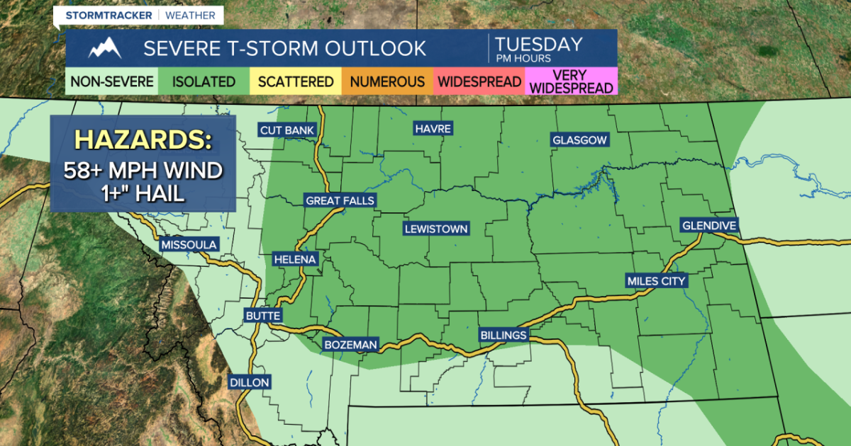 Daily chances of showers and thunderstorms through Wednesday