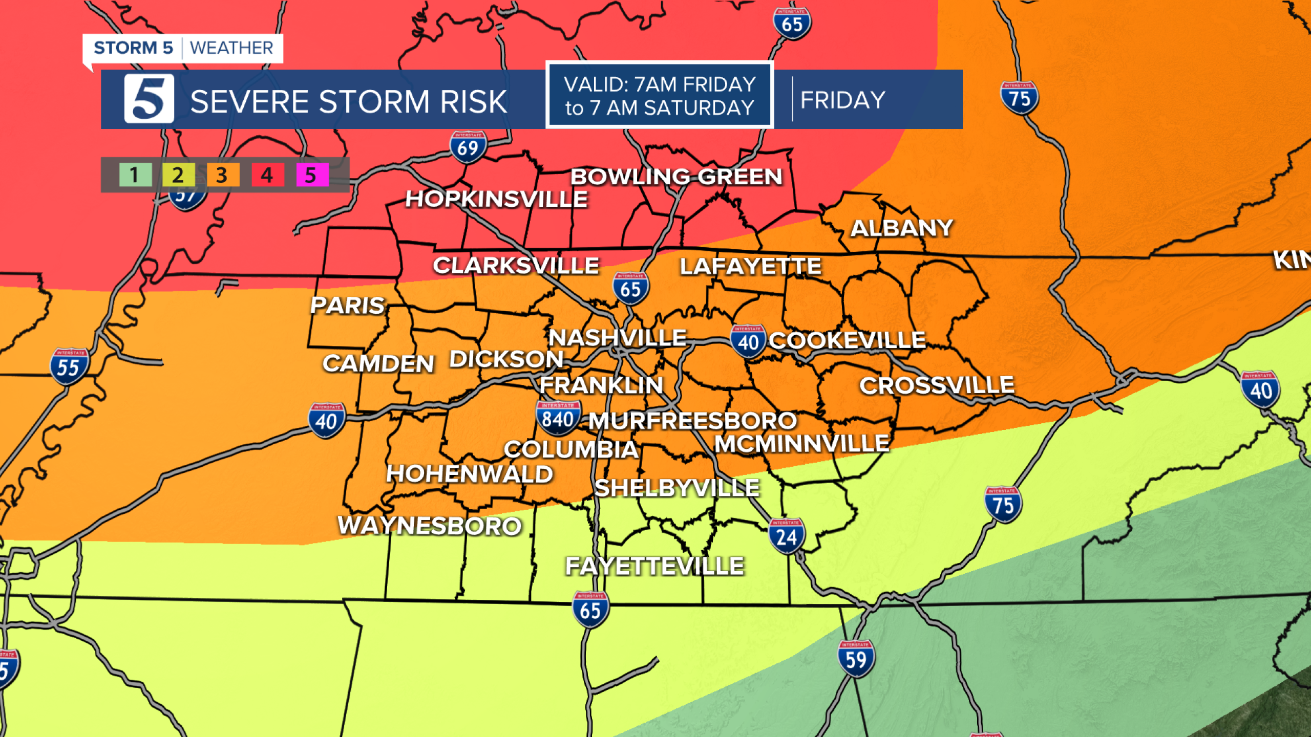 Storm 5 Alert tomorrow