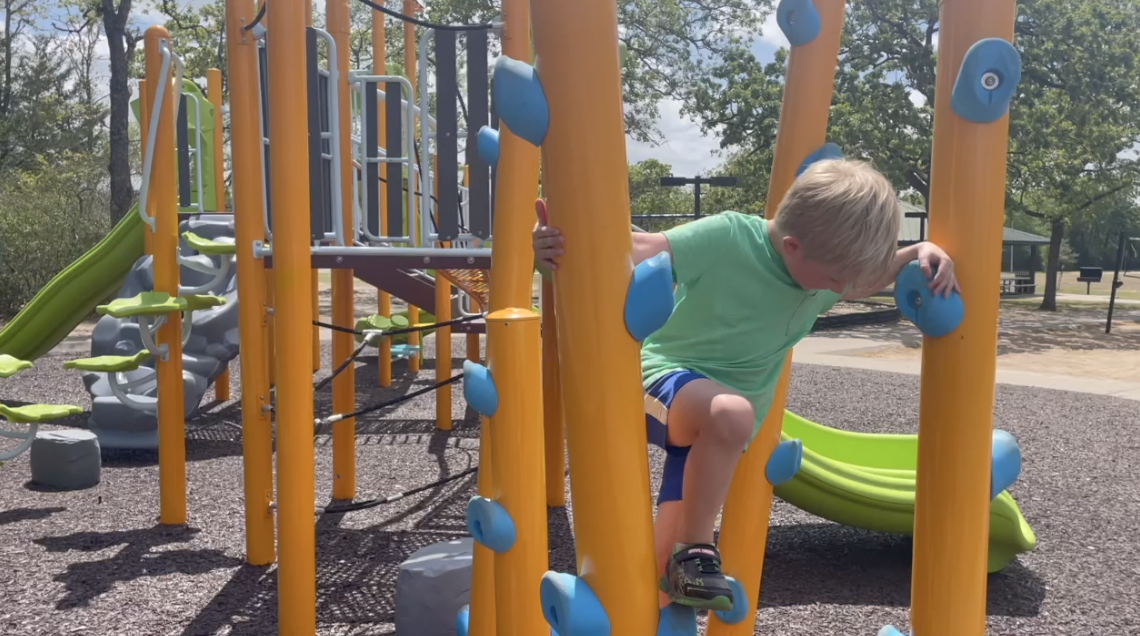 New playground opens in Bryan, but parents raise concerns over lack of shade structures