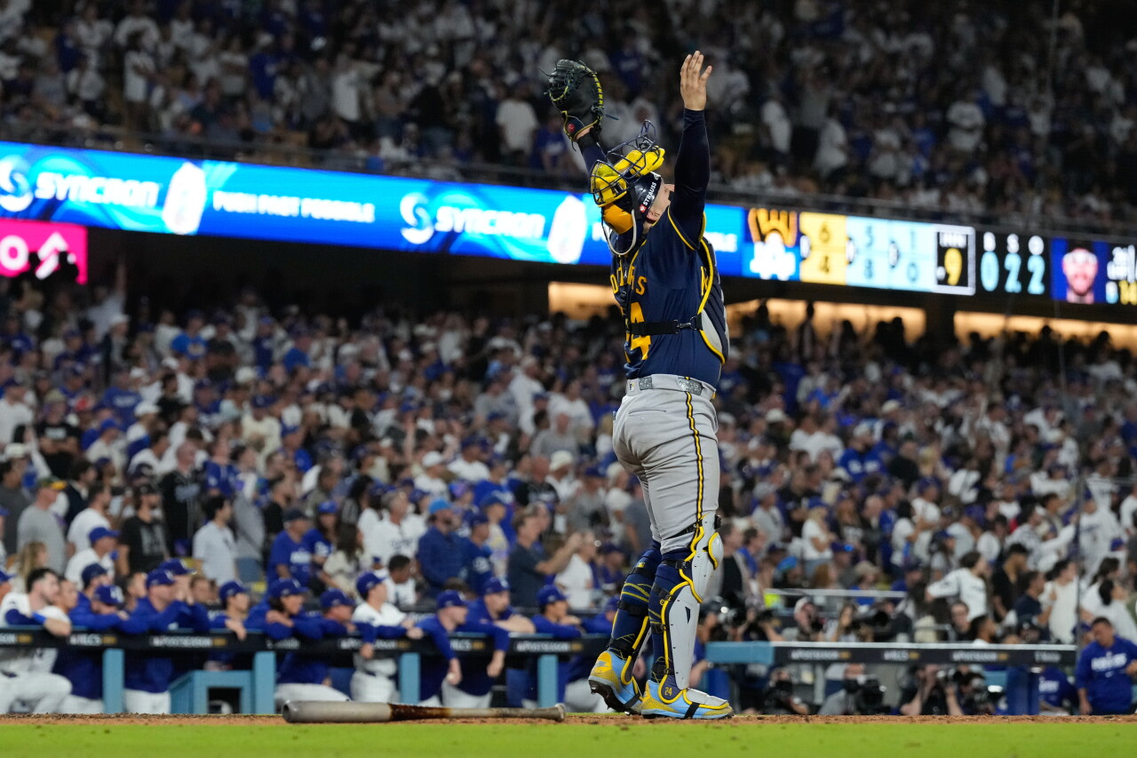 APTOPIX NLCS Brewers Dodgers Baseball