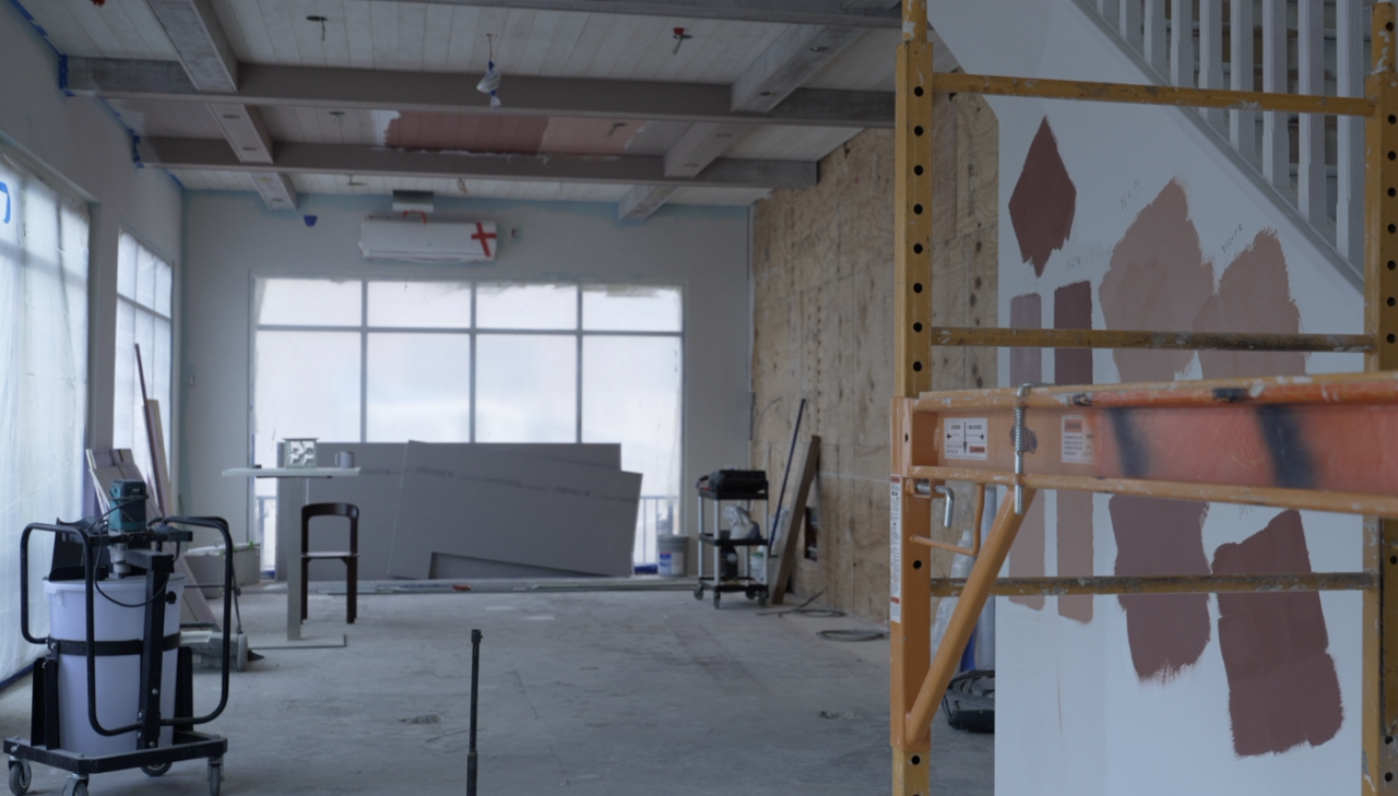 A look at the work going on inside