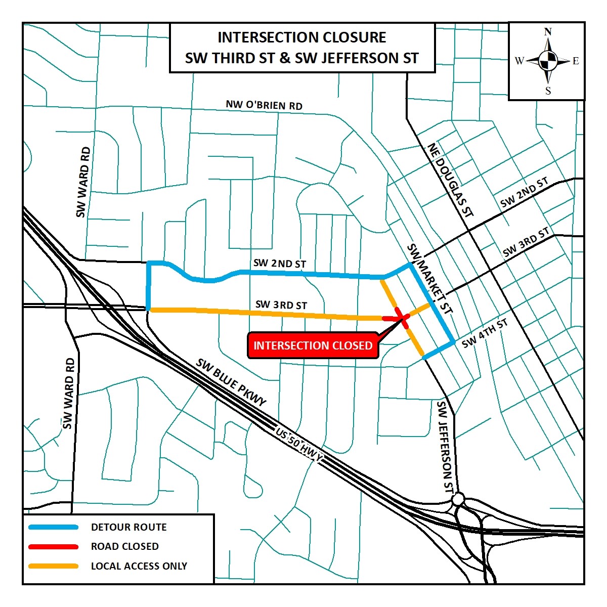 SW THIRD STREET INTERSECTION CLOSURE