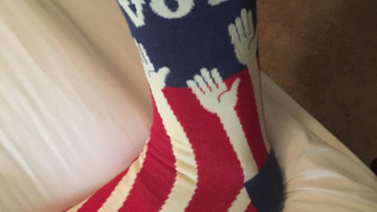 Are you wearing red, white or blue today?
