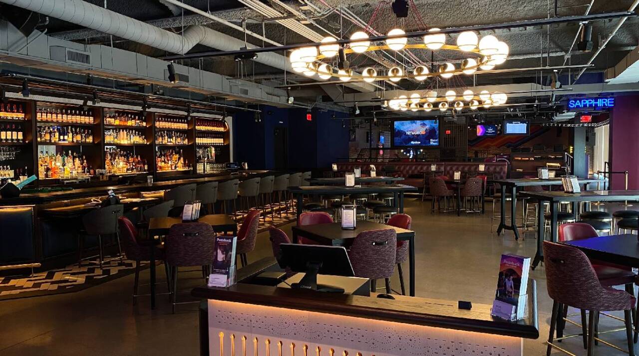 Views from the second floor: This floor also houses the bar and terrace.