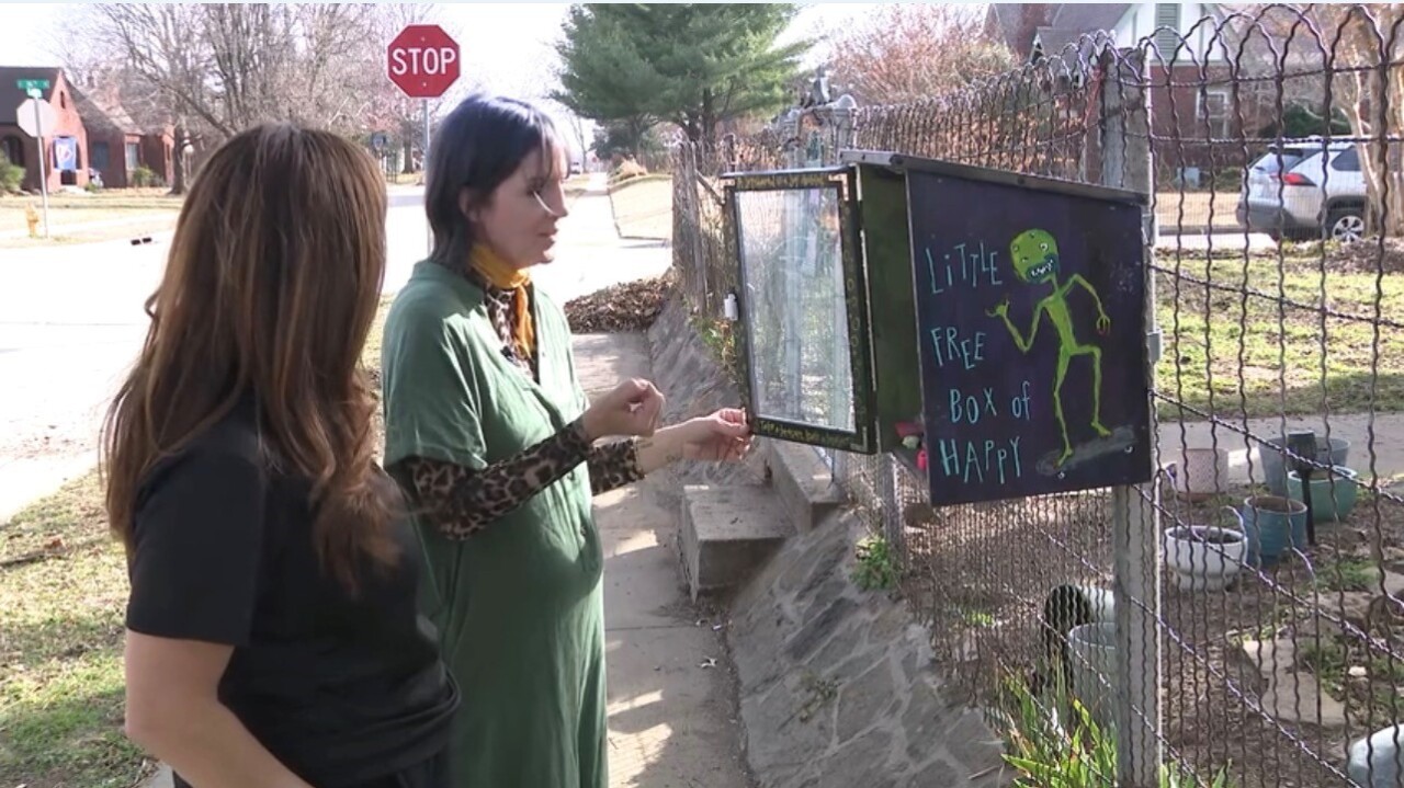 ‘TAKE A TREASURE’: Tulsa teacher builds Oklahoma’s first Little Free Box of Happy
