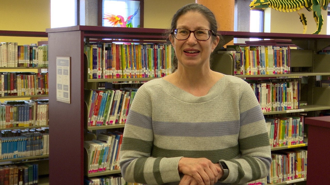 Library director Susie McIntyre