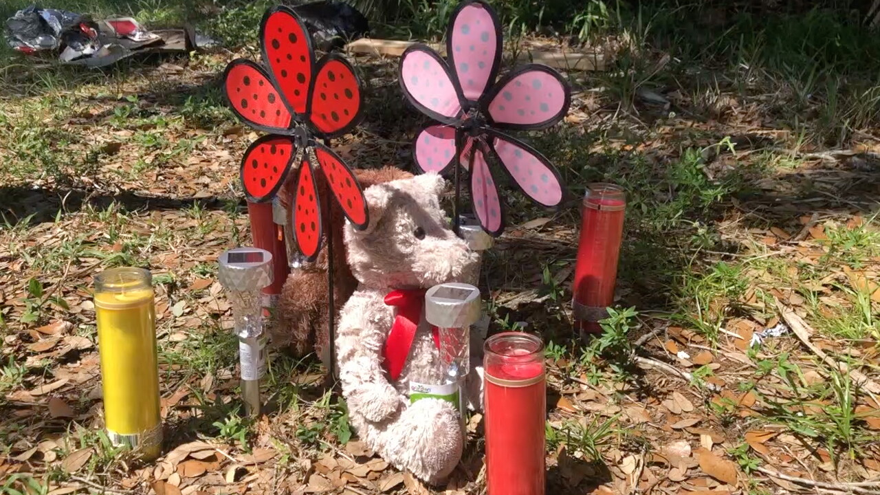 A memorial was set up Monday, April 27, for Tohermain Rosier along NE 14 Avenue in Okeechobee County.