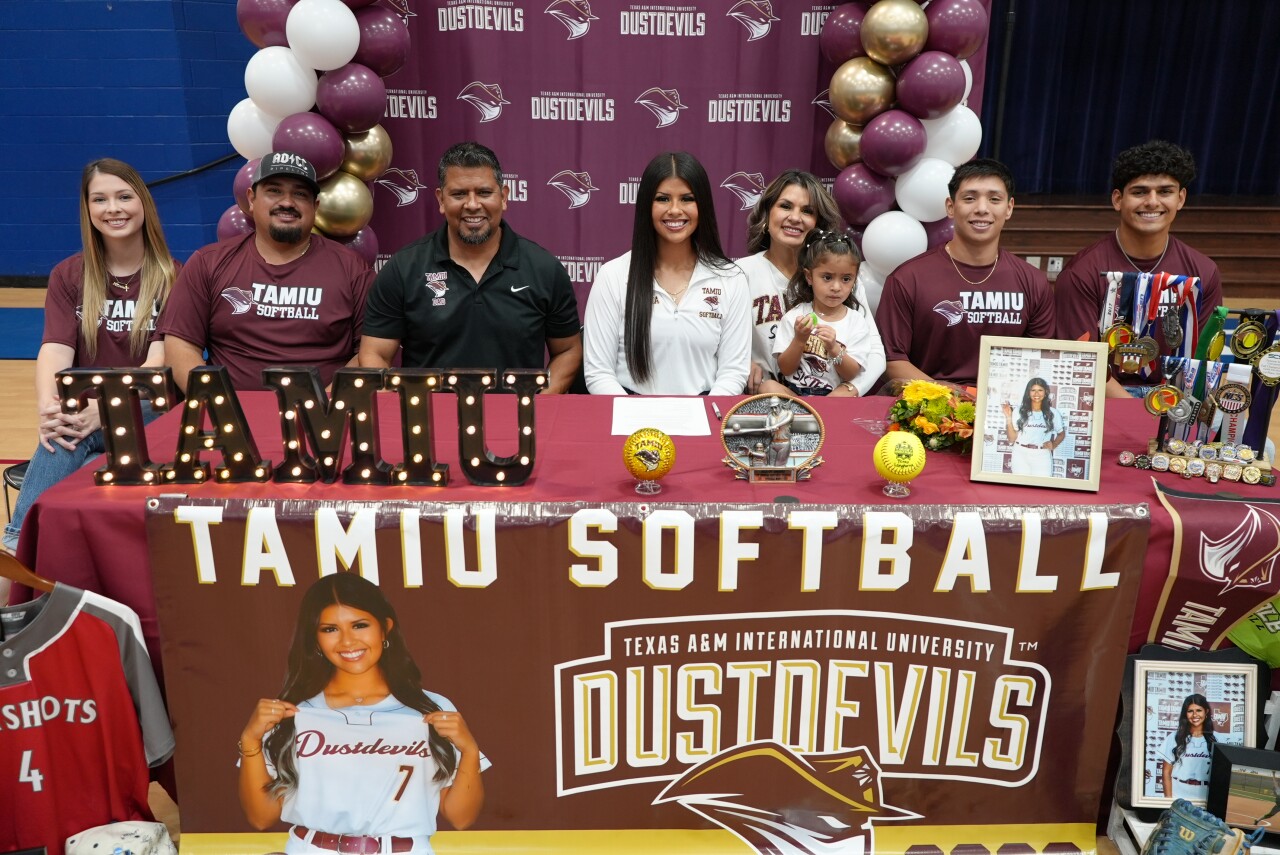 Santa Gertrudis Academy pitcher Natalia Escobedo