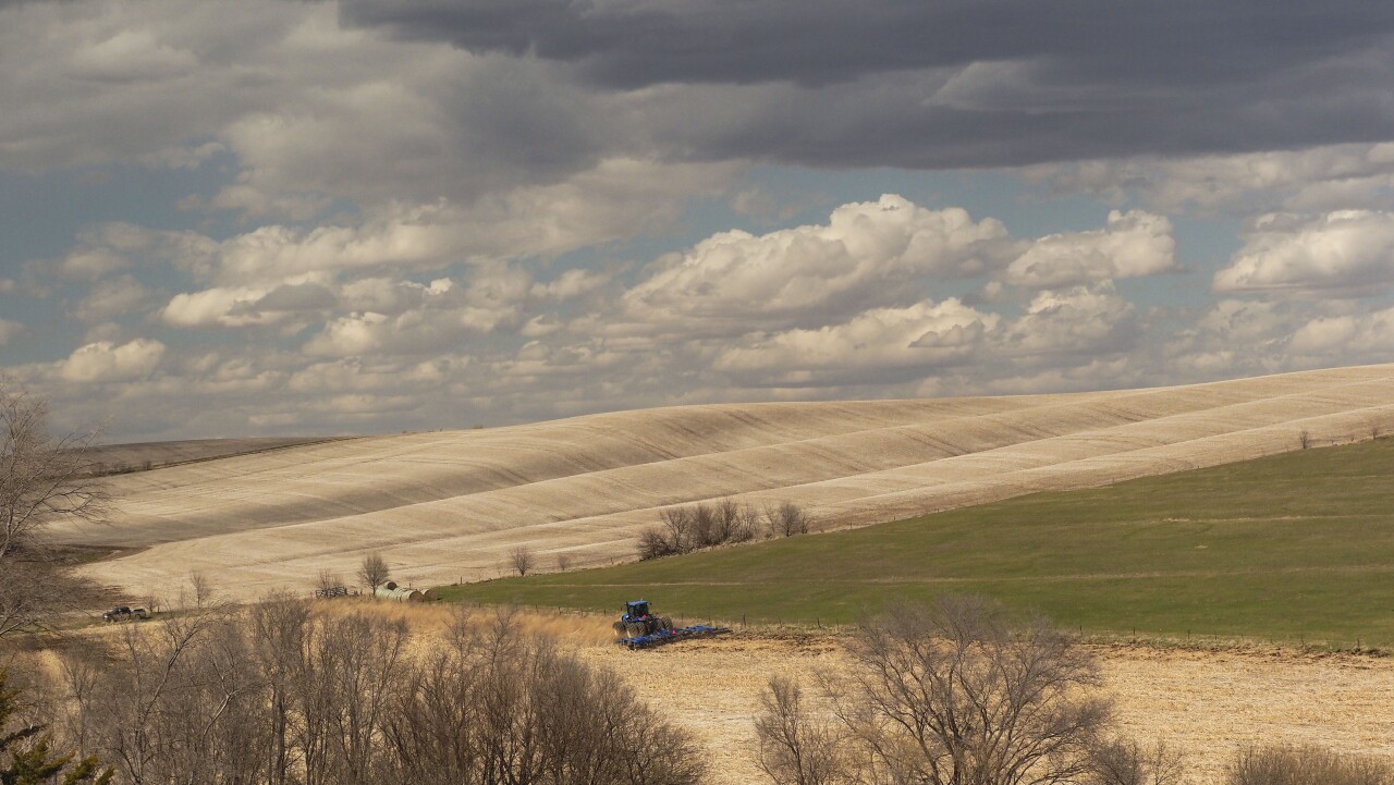 Winnebago Tribe of Nebraska tribal farm land near Winnebago, NE.