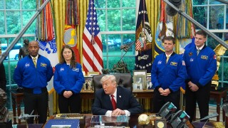 APTOPIX Trump NASA Artemis Moonshot