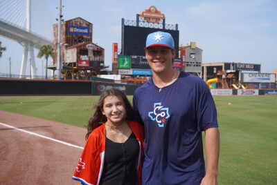 KRIS 6 Hooks Kid Reporter Annabelle interviews pitcher Cole Hertzler