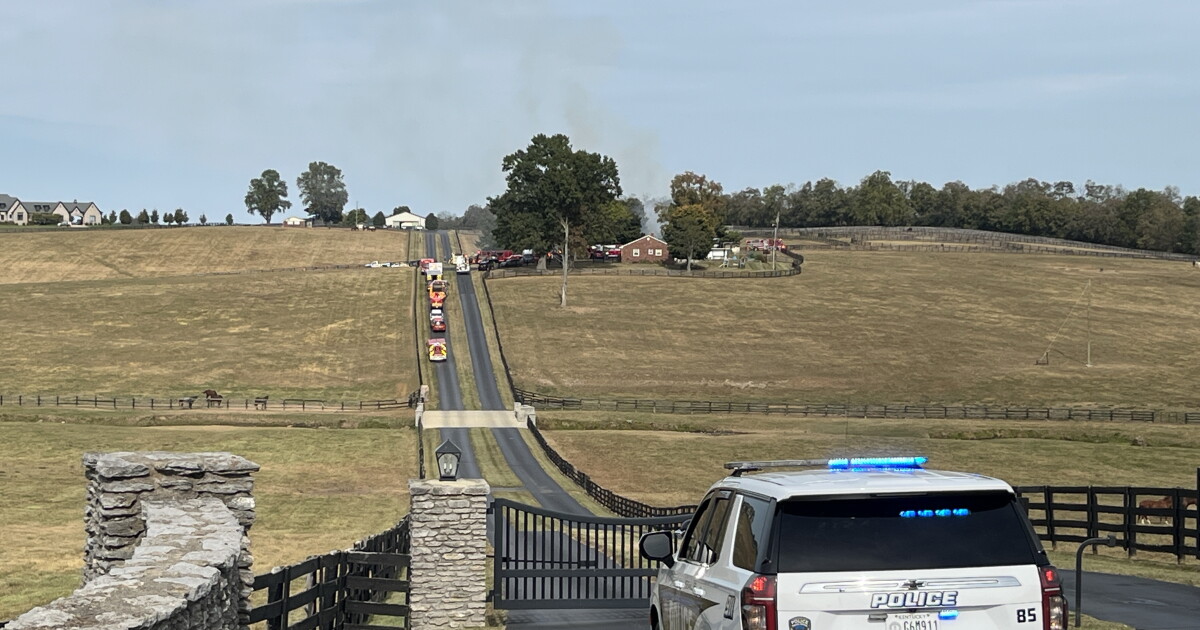 Lexington, Woodford County Fire responding to 'advanced' barn fire on Old Frankfort Pike