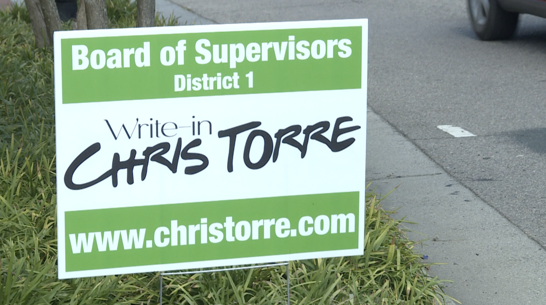 Chris Torre campaign sign