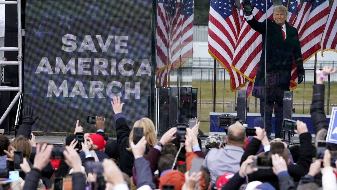 BUILD BACK BETTER VERSUS SAVE AMERICA... 2 D.C. attorney general's office giving Trump, allies' January 6 speeches 'full scrutiny of the law'