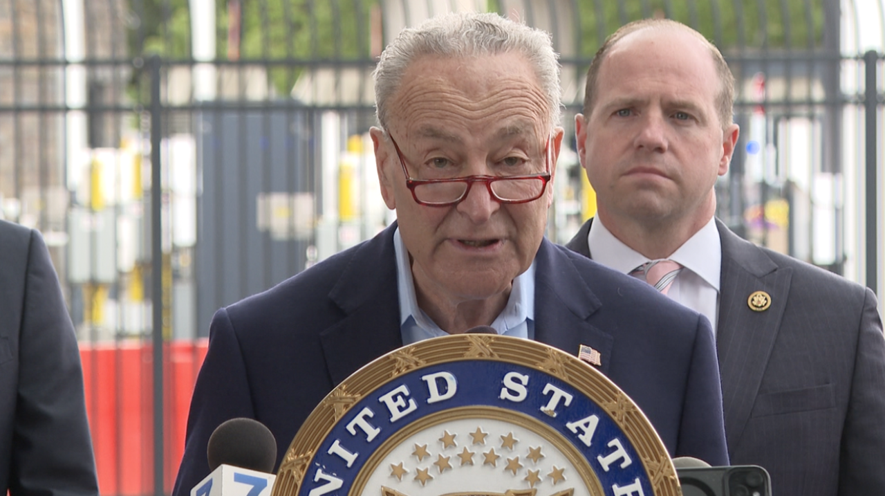 Sen. Chuck Schumer Flagpoling