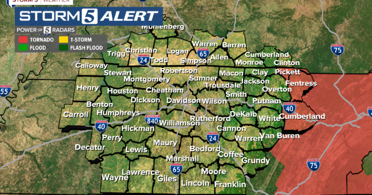 Couple of strong storms possible this afternoon