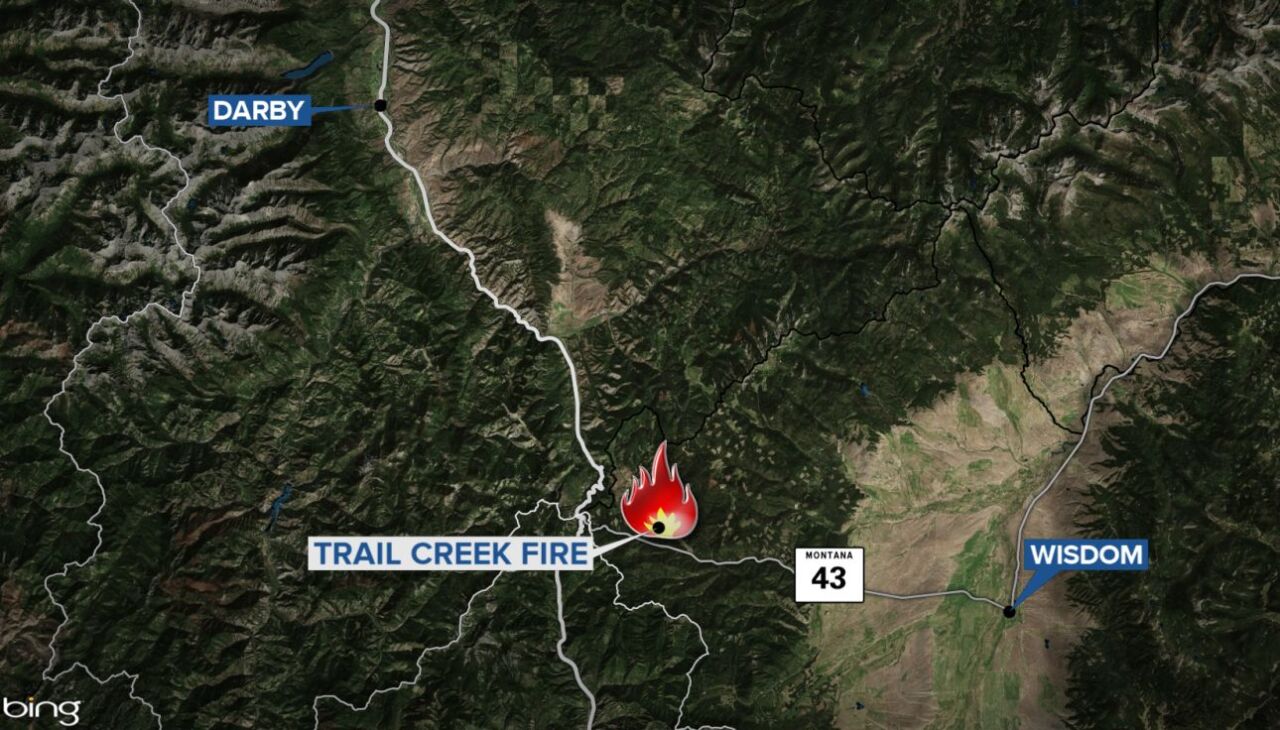 trail creek fire map