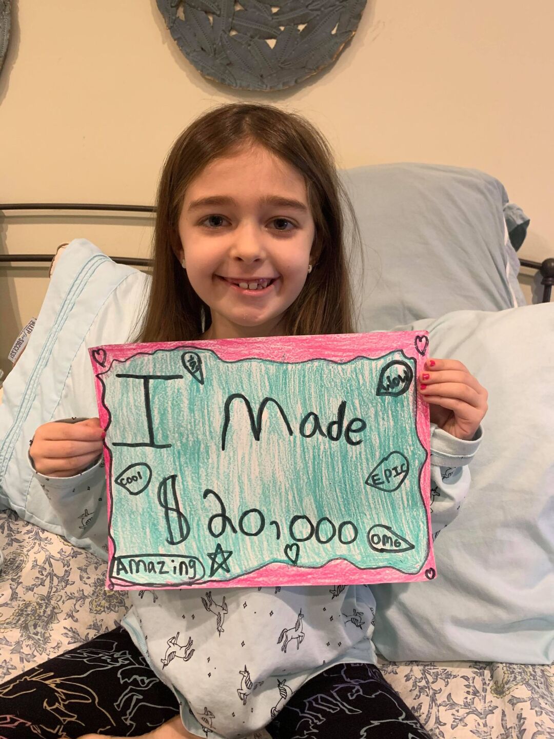 Hayley surpassing her $200 goal!