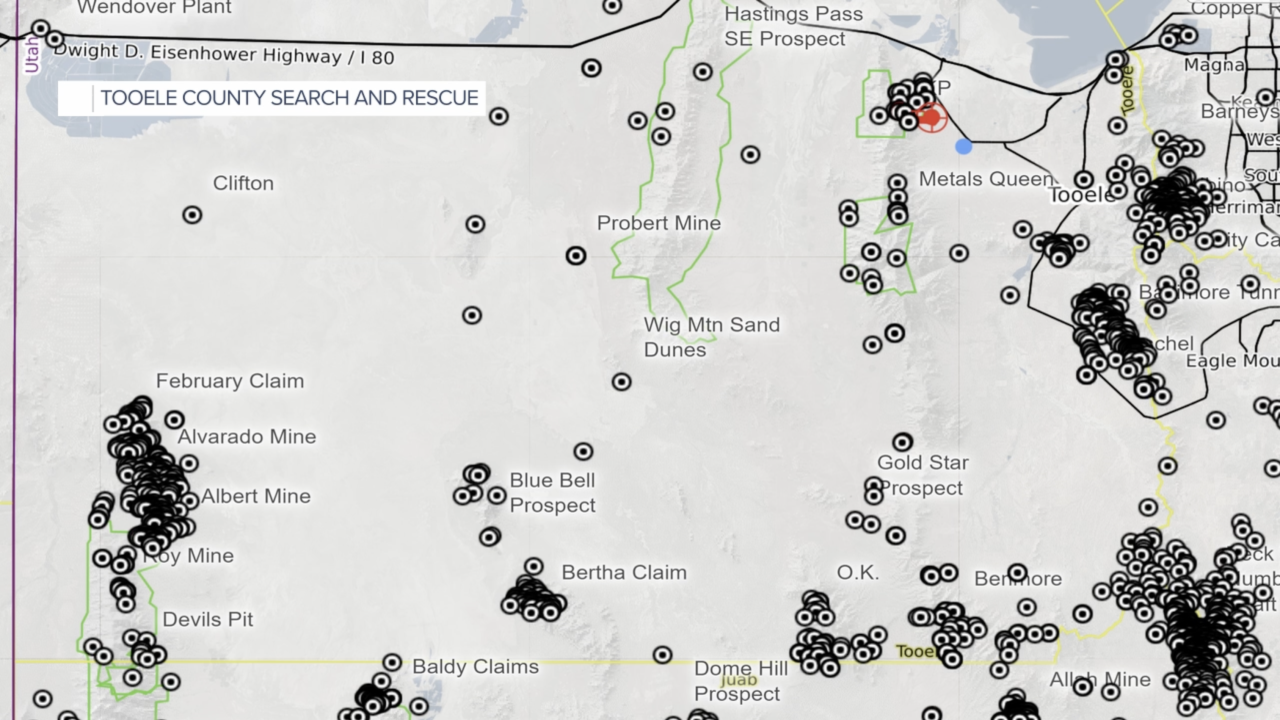 Utah mines map