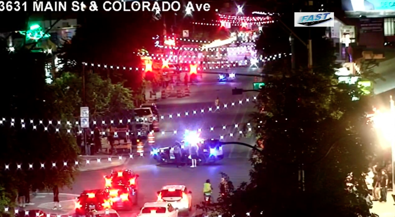 Heavy police activity near First Friday at the Arts District