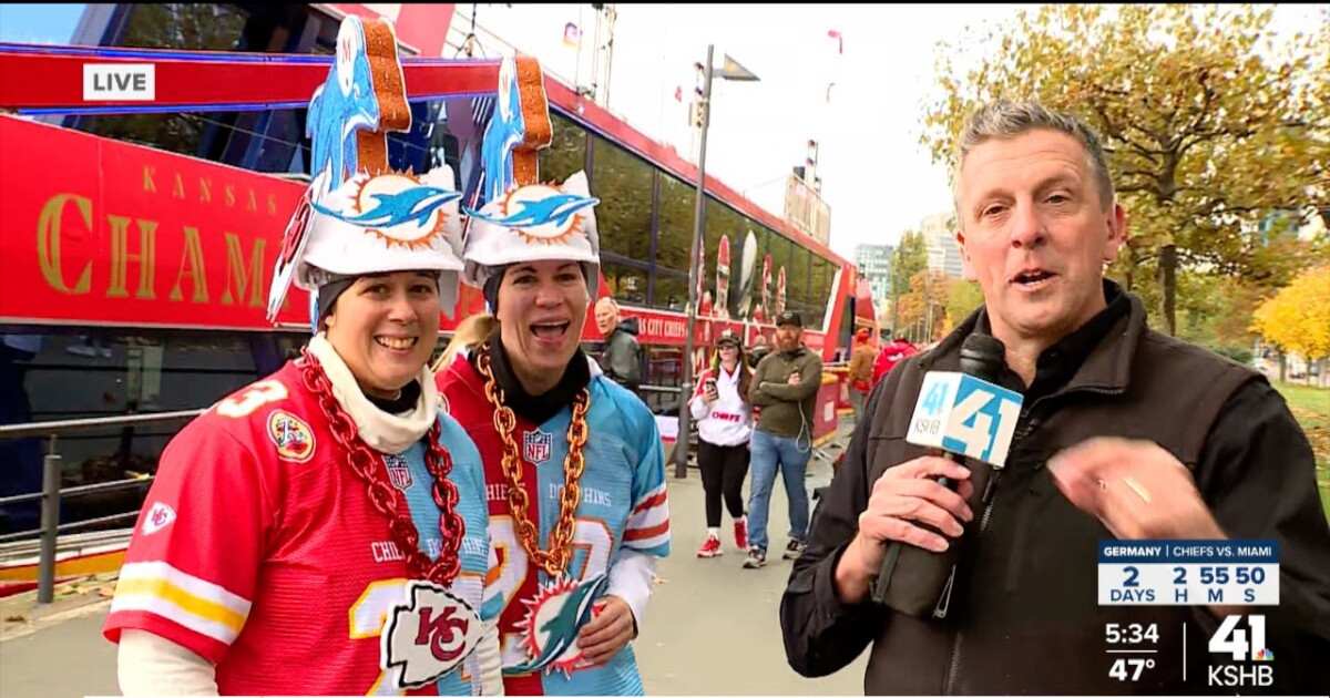 Mick catches up with a pair of Chiefs fans in Frankfurt - Vimarsana News