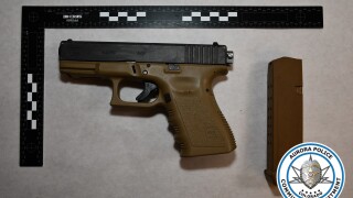 9mm Glock 19 handgun_Mark Jackson's arrest on April 10, 2025