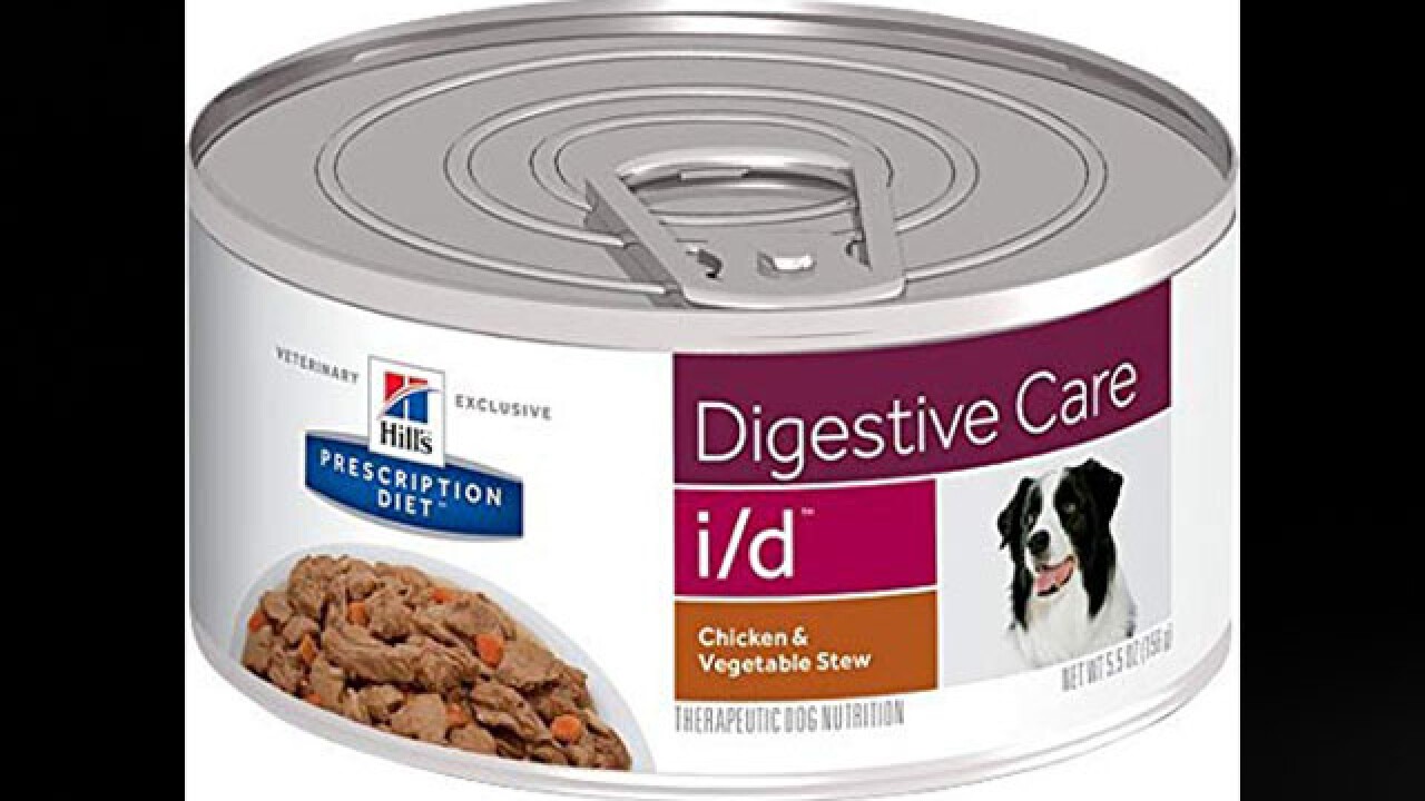 hill science diet recall cat food