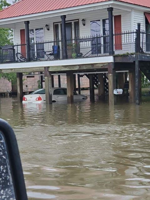 Delcambre flooding - Courtesy Belle Romero 