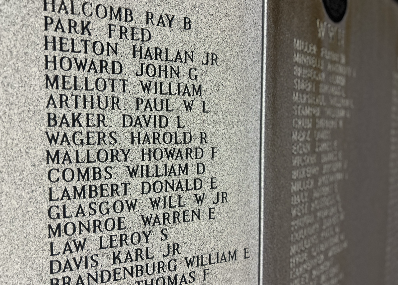 Butler County Veterans Memorial at Hamilton Veterans Park.