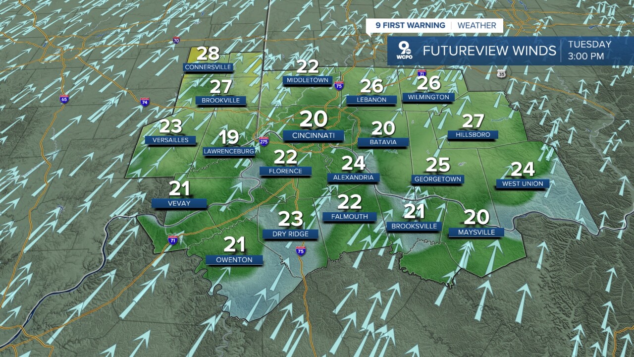 Breezy Tuesday outlook