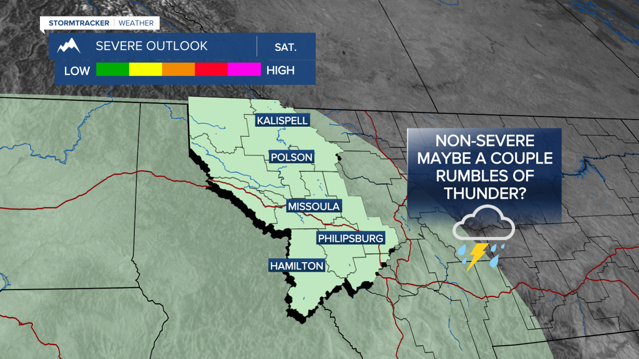 Saturday's T'storm Threat