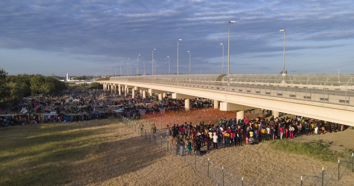 Migrant camp at USMexico border shrinks to about 4,000