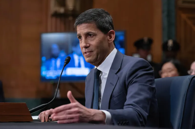 Kevin Warsh testifies during his nomination hearing to be a member and chairman of the Federal Reserve Board of Governors before the Senate Banking, Housing and Urban Affairs Committee on Capitol Hill, in Washington Tuesday, April 21, 2026.
