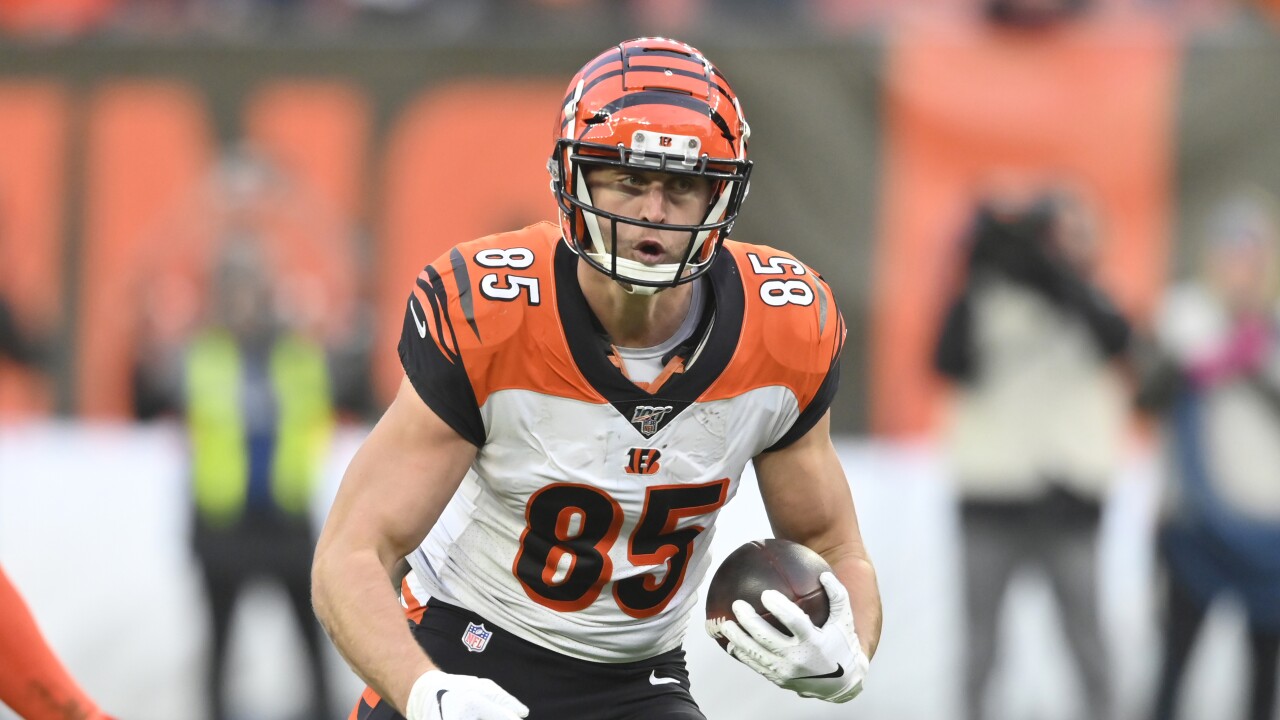 Tyler Eifert with Cincinnati Bengals in 2019