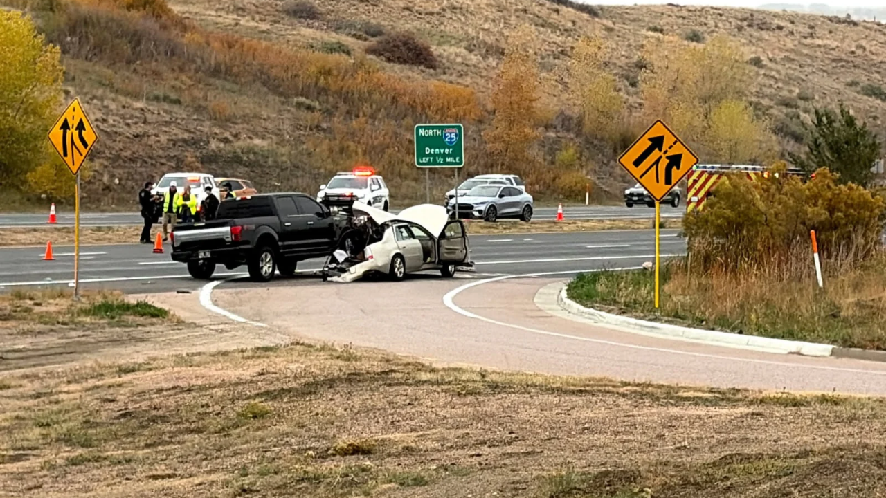 Crash closes eastbound lanes of South Academy Boulevard near Pikes Peak State College