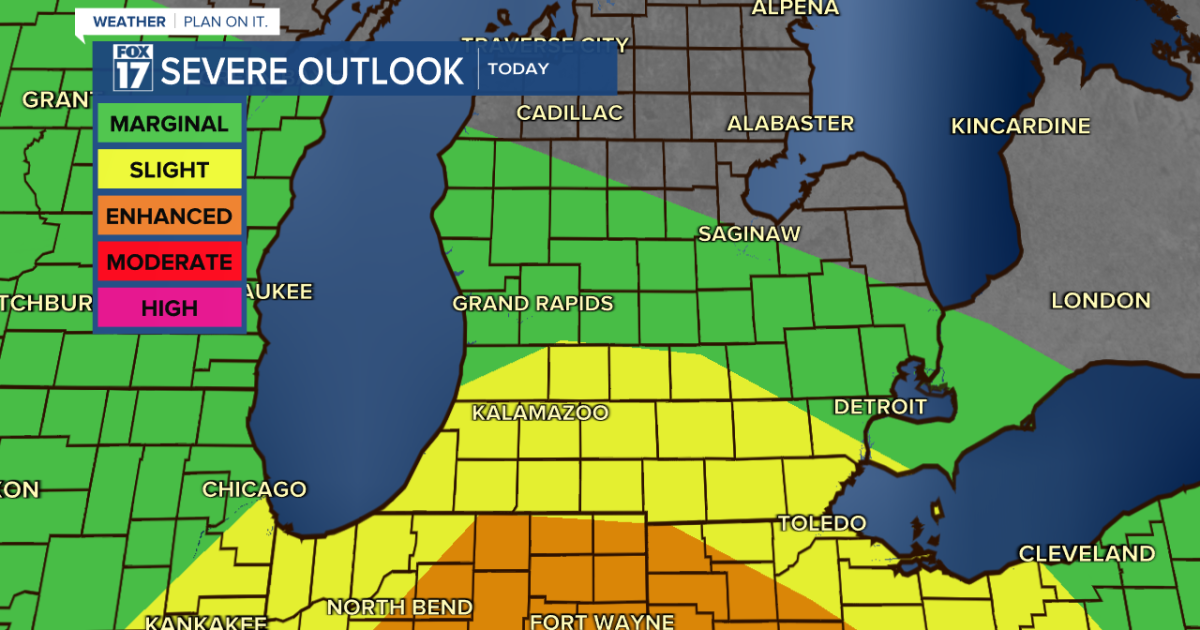 Strong to severe thunderstorms possible this afternoon