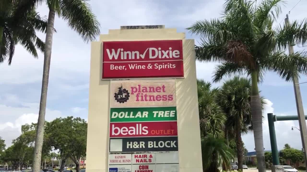 Winn-Dixie shopping plaza that was once site of Cinema 70, where 'Body Heat' had its premiere in West Palm Beach