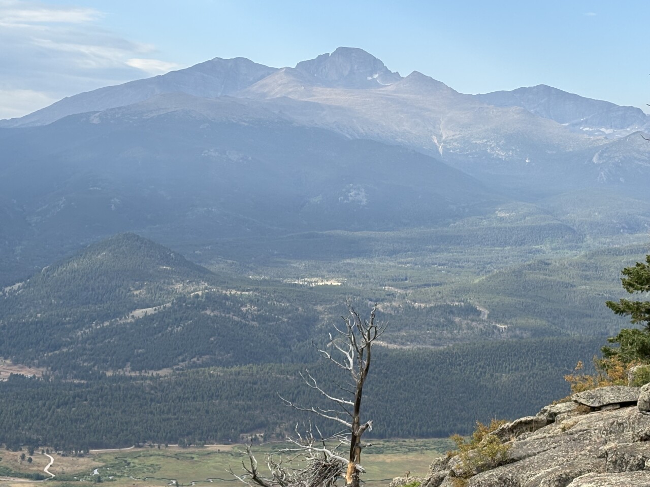 View of Longs Peak from Deer Mountain