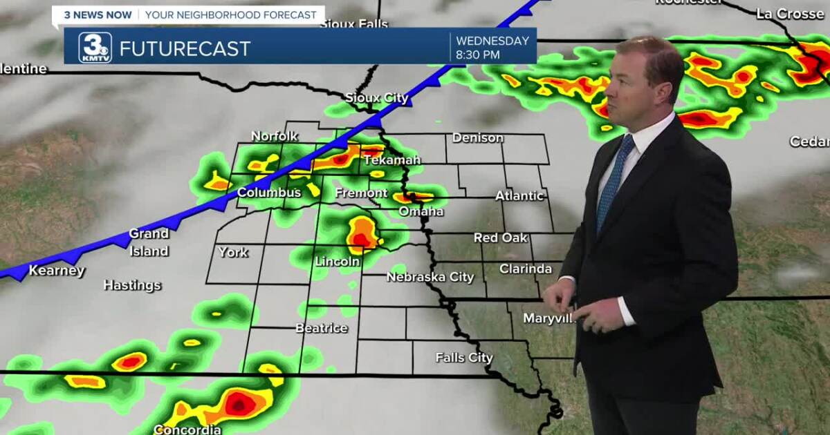 A hot day Wednesday with storms late in the evening
