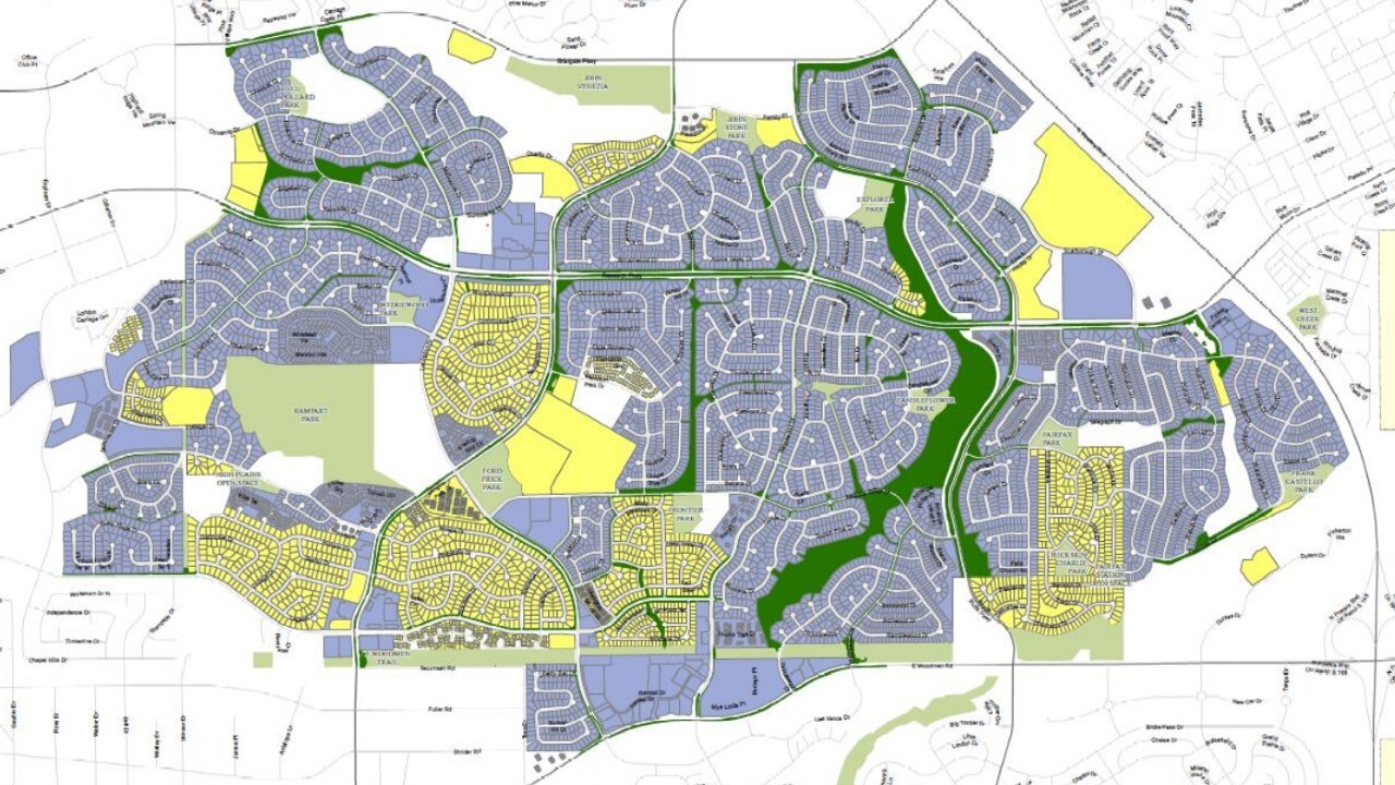 Briargate SIMD Boundary Map - Taxed and Untaxed Parcel map