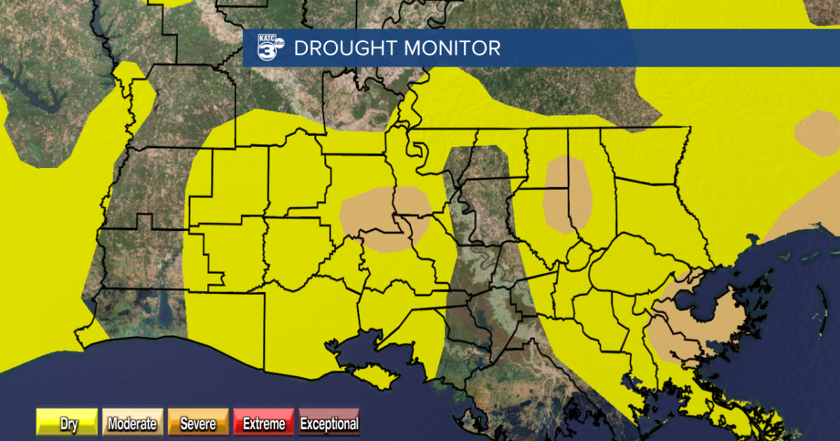 Drought creeping in to Acadiana as dry conditions continue