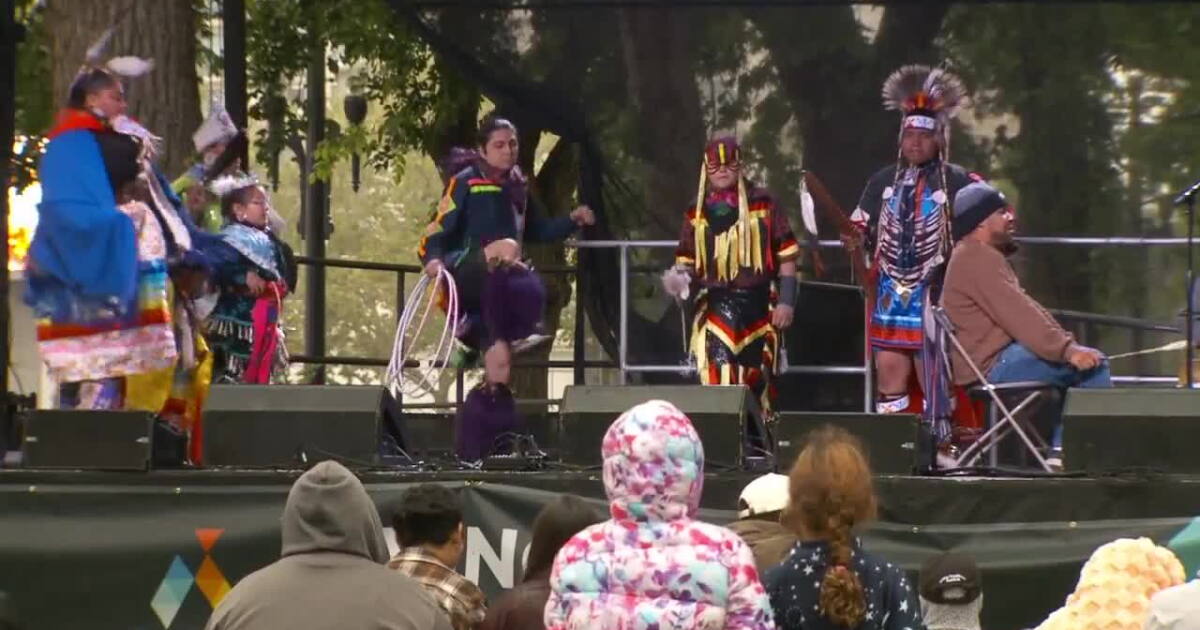 FOX 13 report preview showing performers on the Living Traditions stage