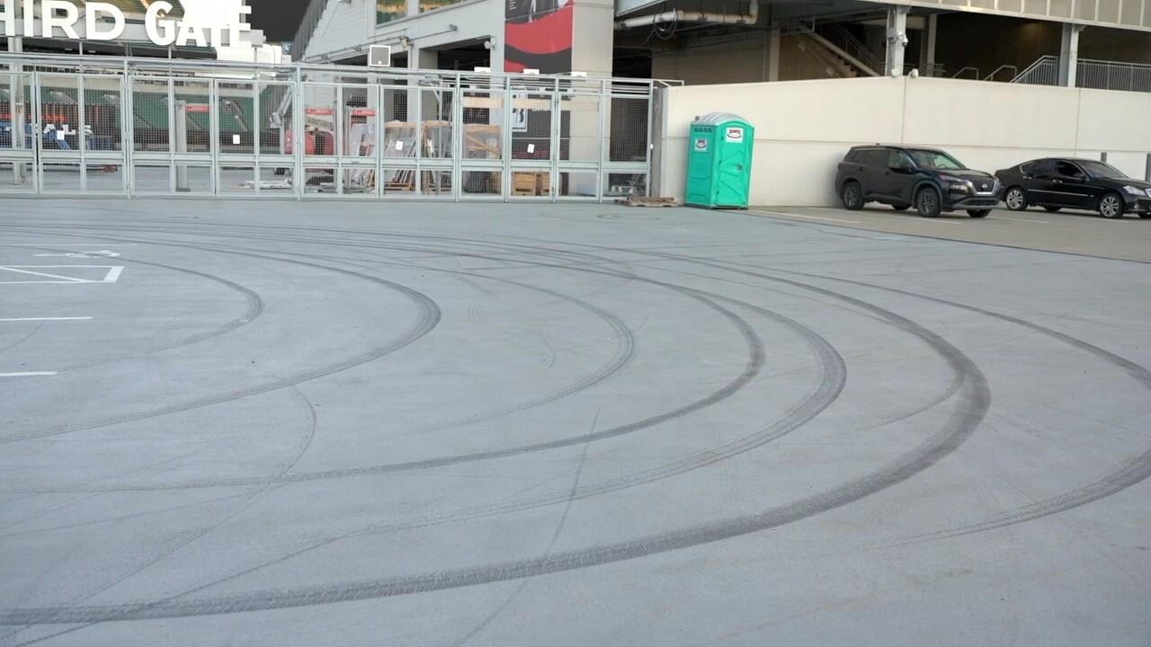 tire tracks outside Paycor