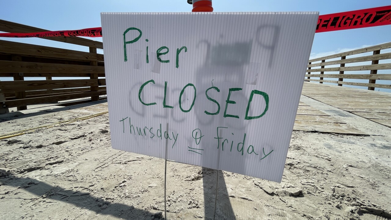 Bob Hall Pier Closed