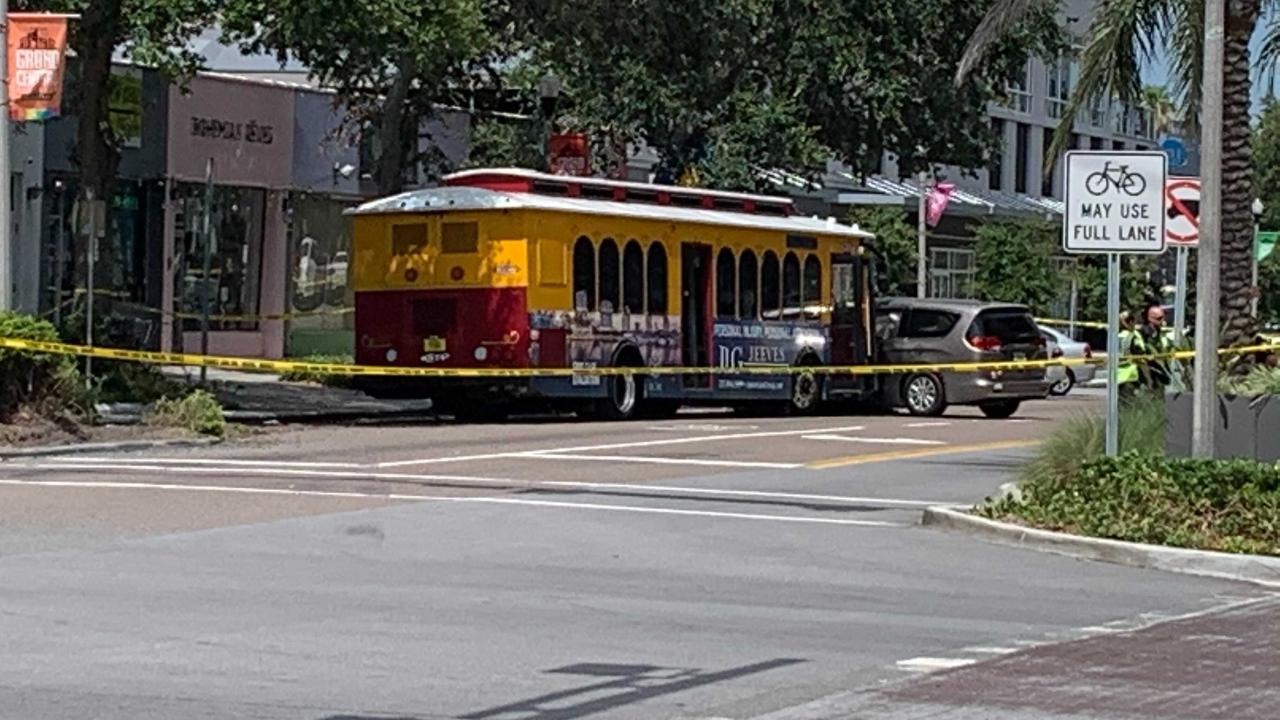 Woman critical after crash with PSTA trolley in St. Pete Woman critical after crash with PSTA trolley in St. Pete