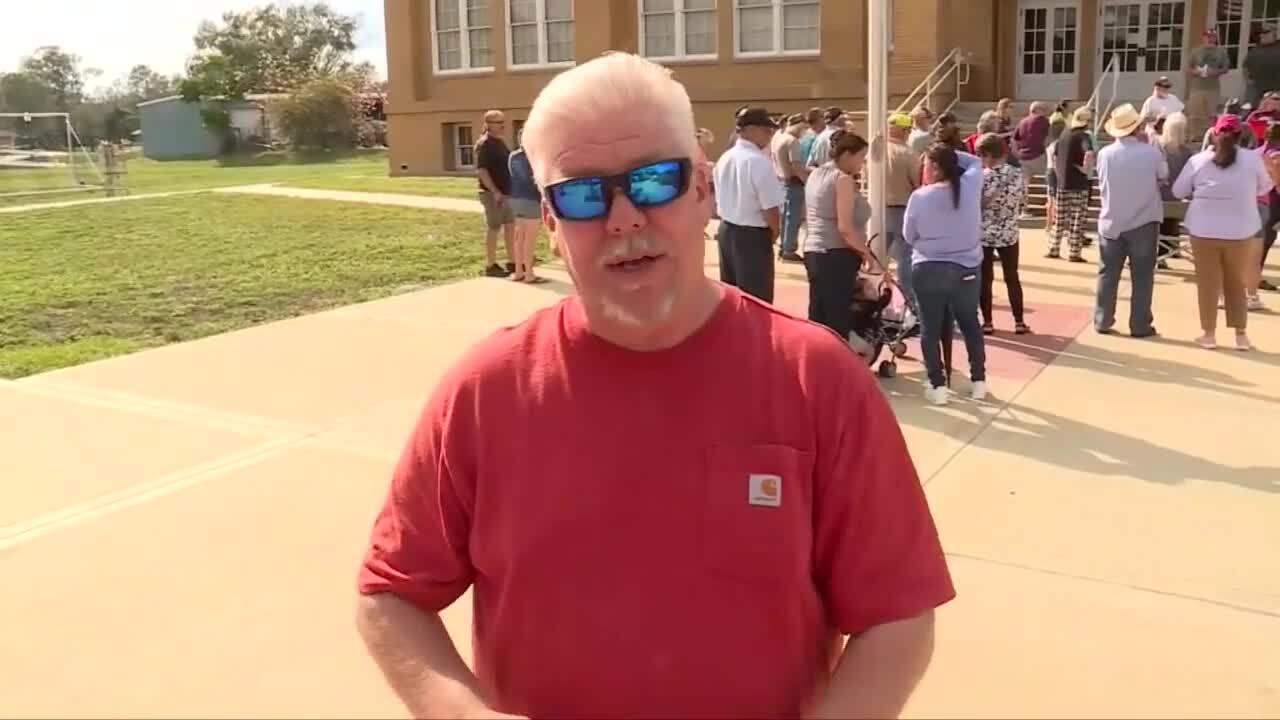 Fellsmere resident resident Carl Reis describes the flood last month. Dec. 2, 2023
