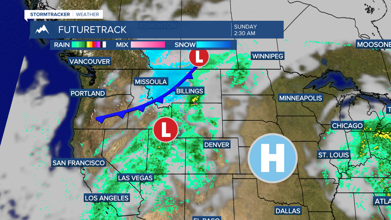 Rain and snow this weekend