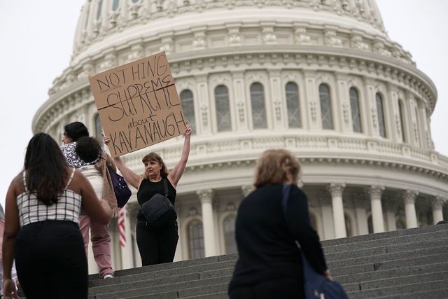 Photos: Protesters gather to oppose Kavanaugh confirmation