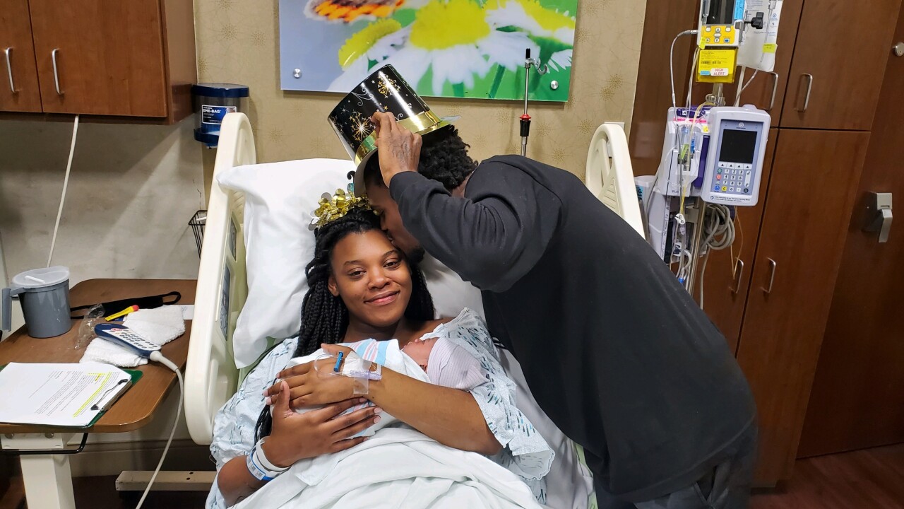 First baby of the new year born at AdventHealth