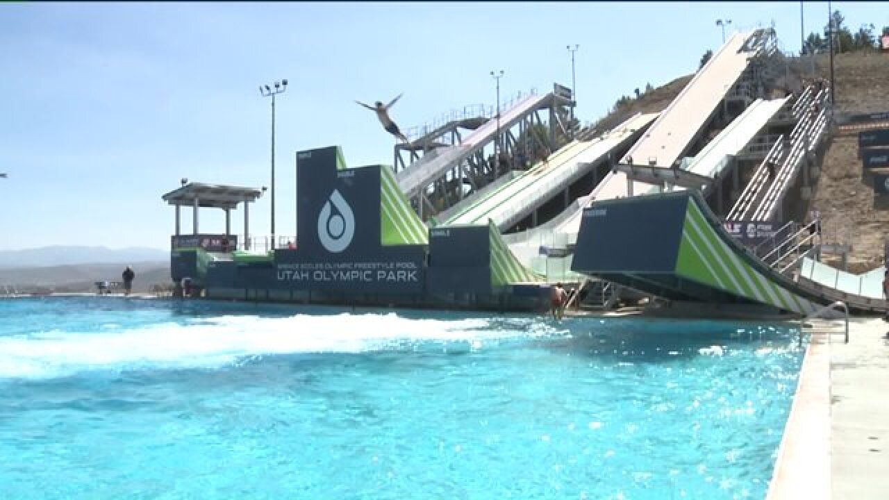 Utahns Enjoy Olympic Ski Ramps Slip N Slide Style